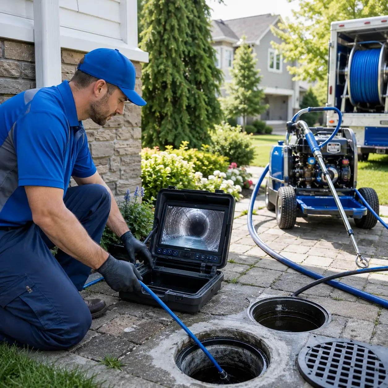 Outdoor drain cleaning professionals serving Newark, AR