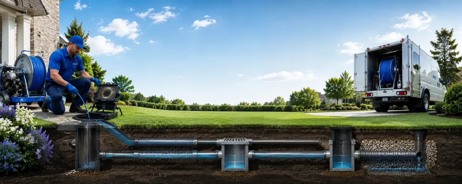 Outdoor drain cleaning information for Newark, AR